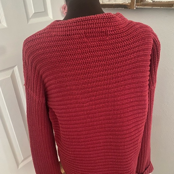 Vintage two one two- chunky yred cable knit oversized sweater OS - Picture 8 of 11